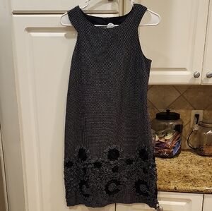 Studio Black and White Patterned Mini Dress